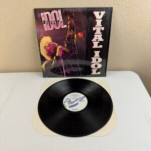Vital Idol LP Billy Idol Vinyl Record LP 1987 Chrysalis Records Original OV41620